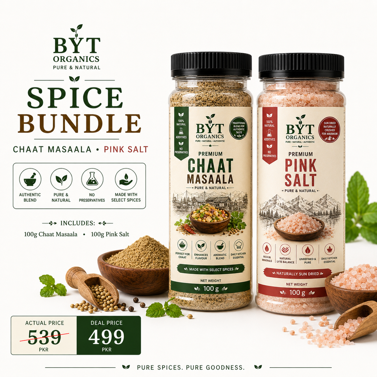 Spice Bundle - Chaat Masala & Pink Salt