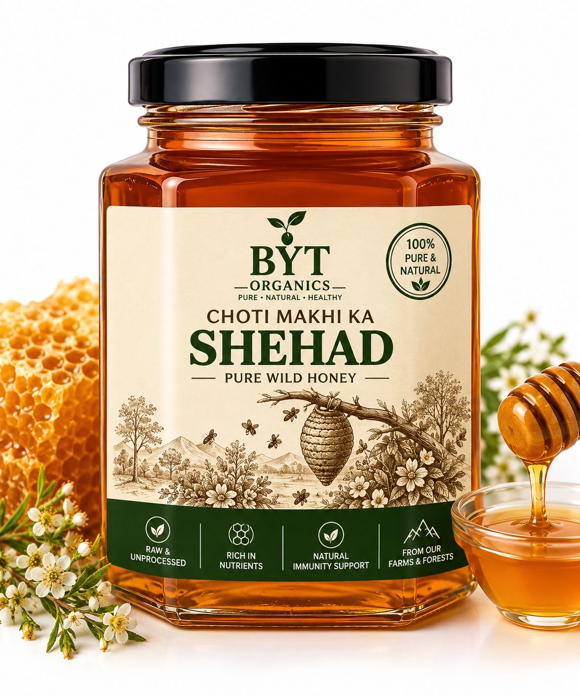 Choti Makhi Ka Shehad – Pure Wild Honey from Nature