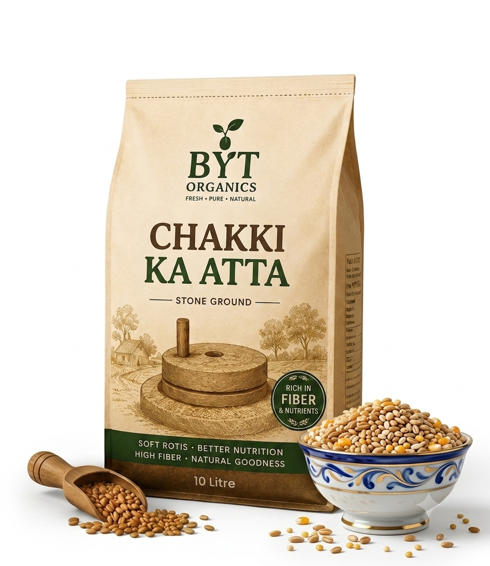 🌾 Chaki Ka Atta | Fresh Stone-Ground Flour
