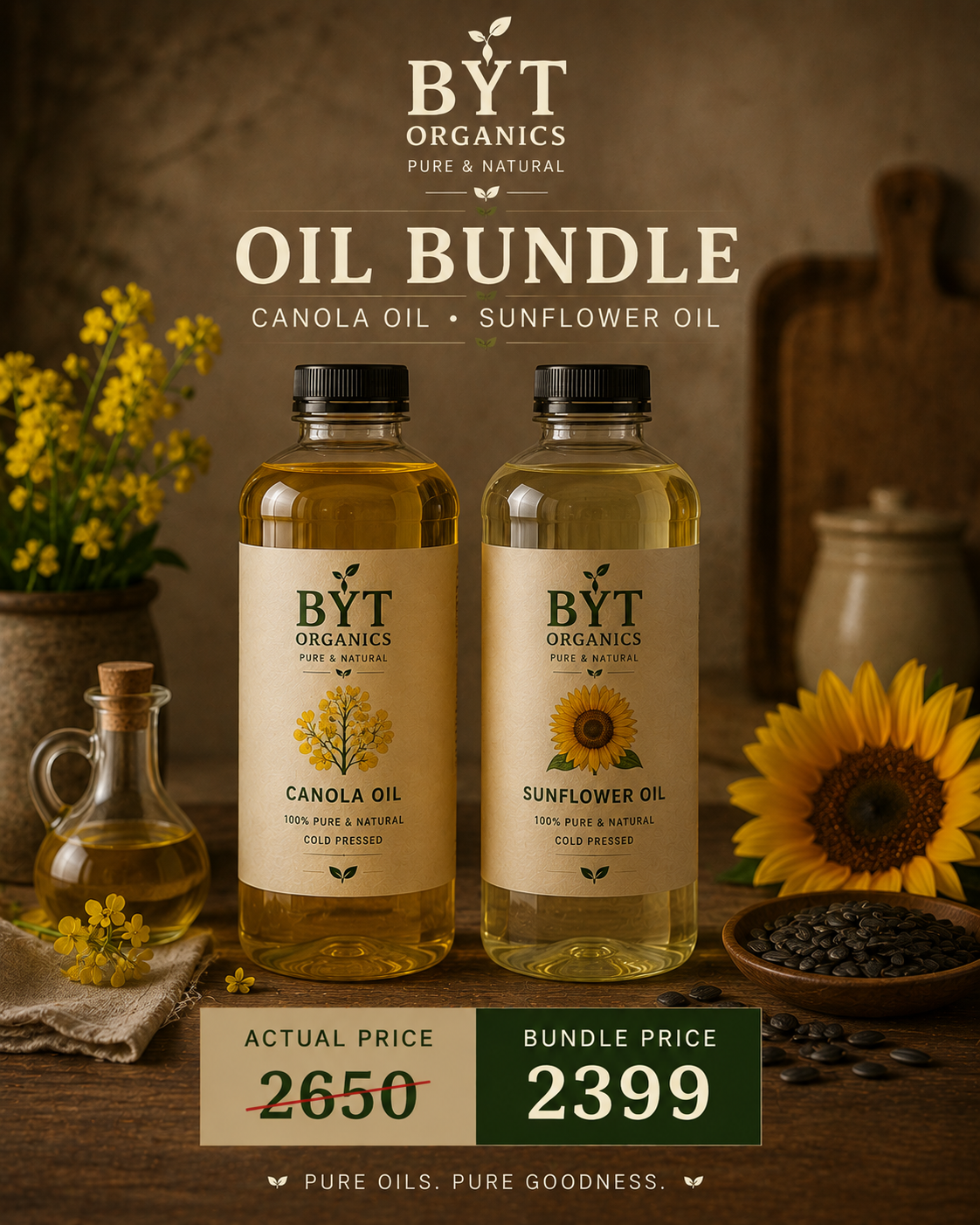 🌻  Cold Pressed Oil Bundle