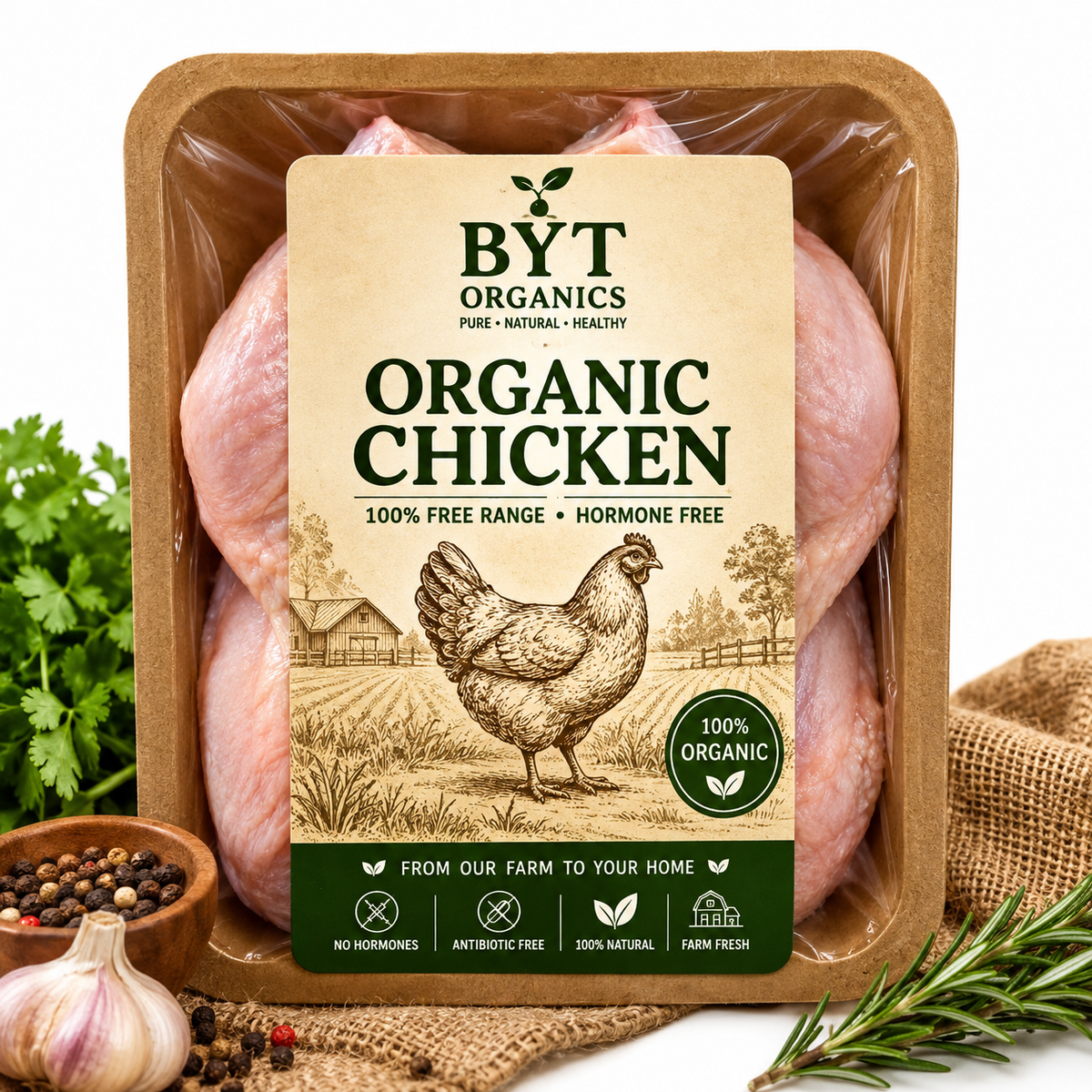 Premium Chicken – Free Range | 100% Organic (Islamabad & RWP Only)