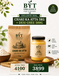 Chaki ka Atta 5kg + Desi Ghee half Kg