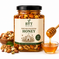 Raw Wild Honey with Nuts -250g | BYT Organics
